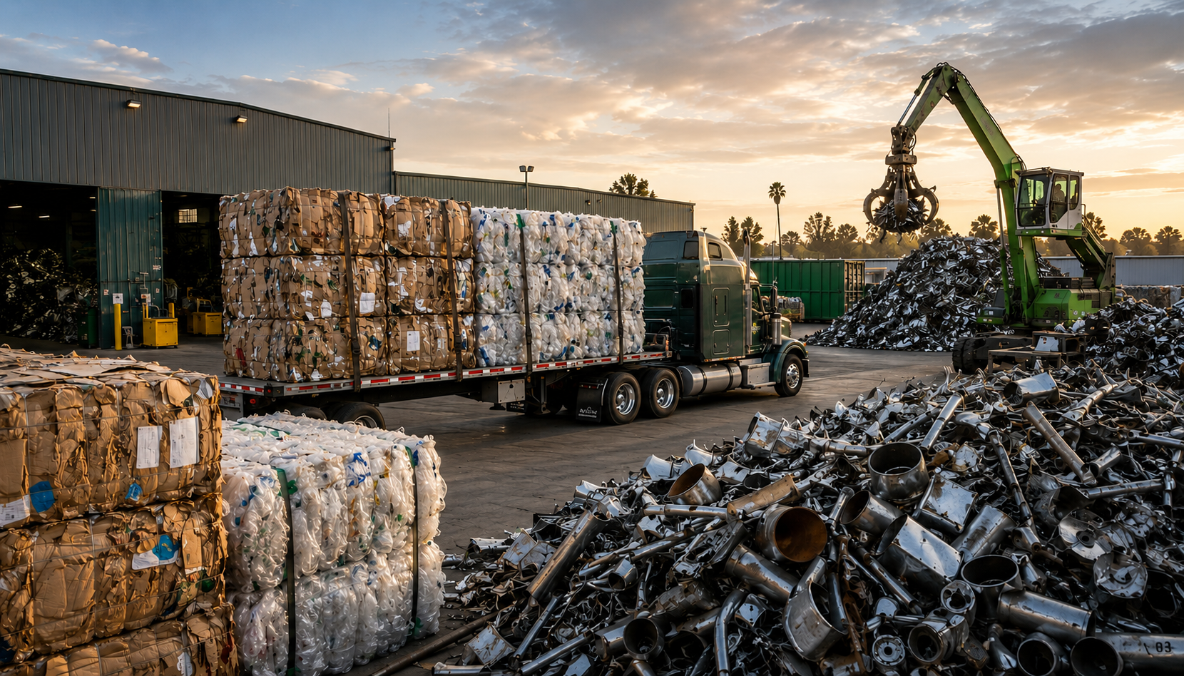 Industrial recycling facility in Southern California